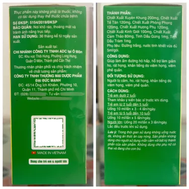 Camsol thảo mộc 5ml